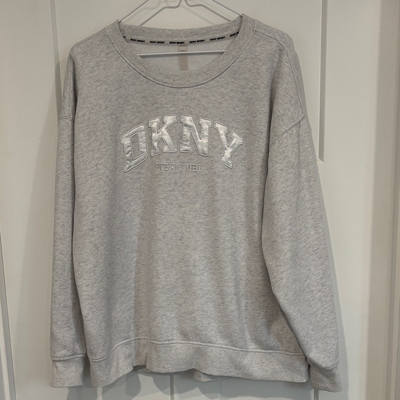 Dkny Sweaters - DKNY Sweatshirt Light Gray